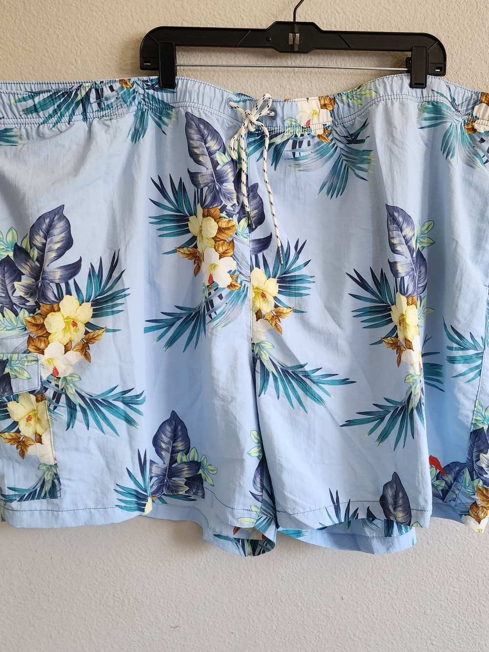 NWT Tommy Bahama Naples Garden Bay Swim Trunks 5XL Chambray Blue